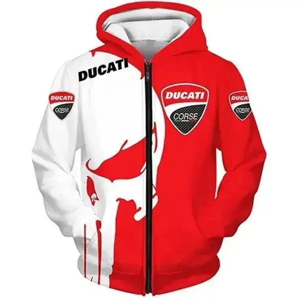 Muška jakna u stilu Ducati Corsica – lubanja