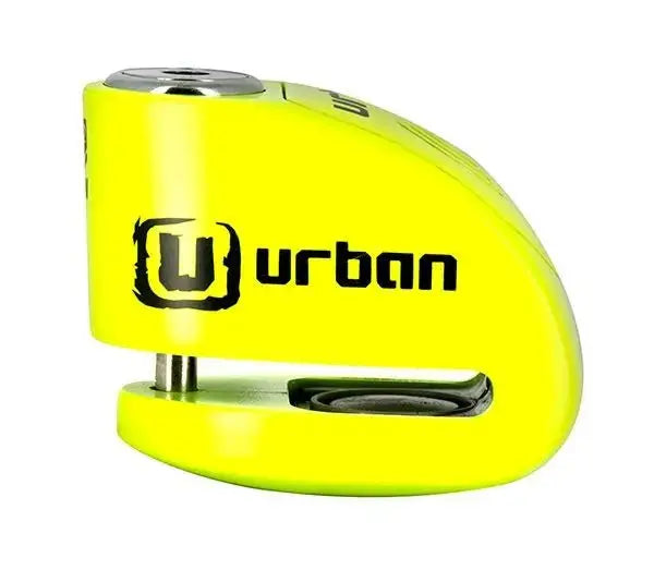 Disk brava za motocikl sa alarmom – urban 6 mm fluorescentno žuta