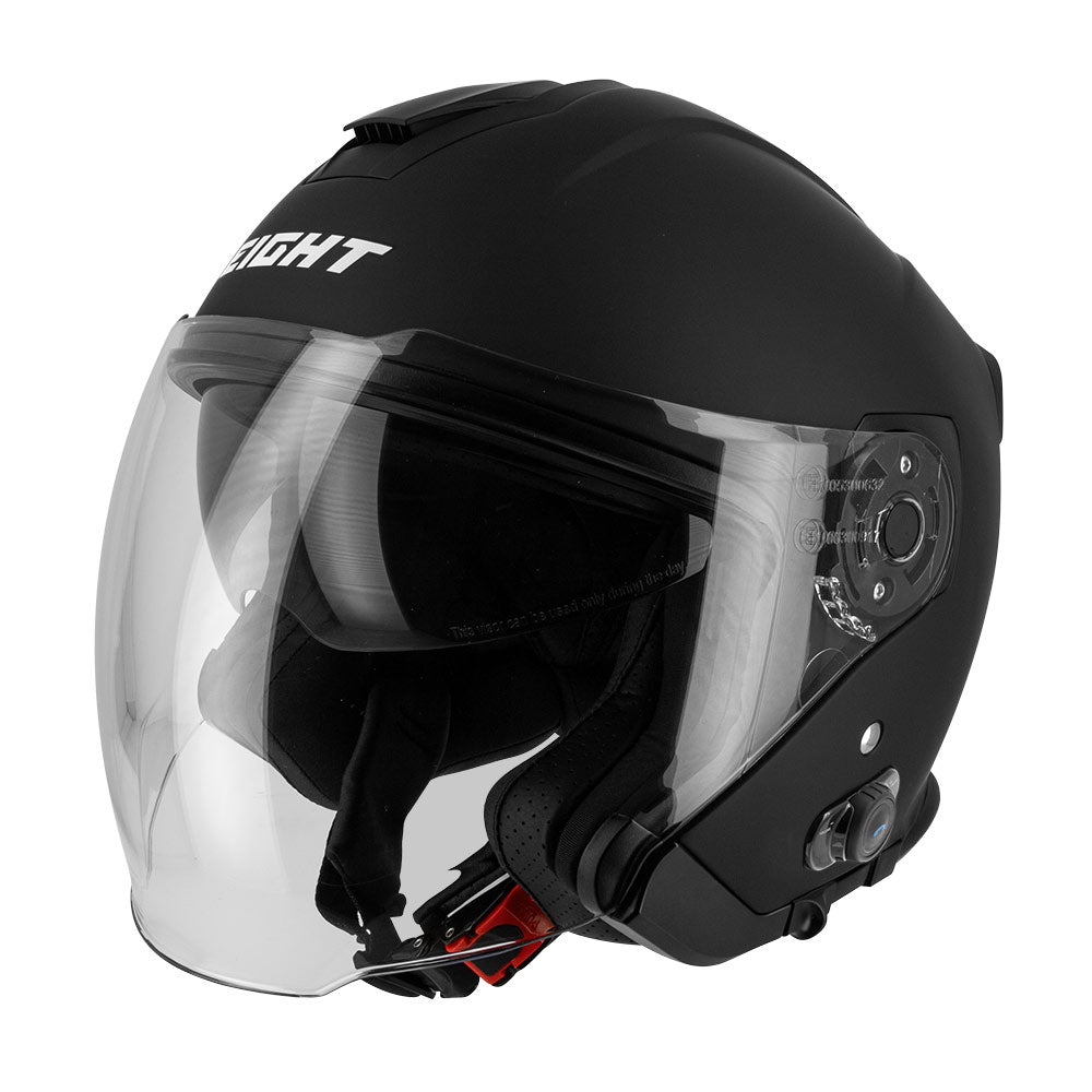 Kyle 770 integrirana Bluetooth kaciga s otvorenim licem za motocikle – crno/bijela