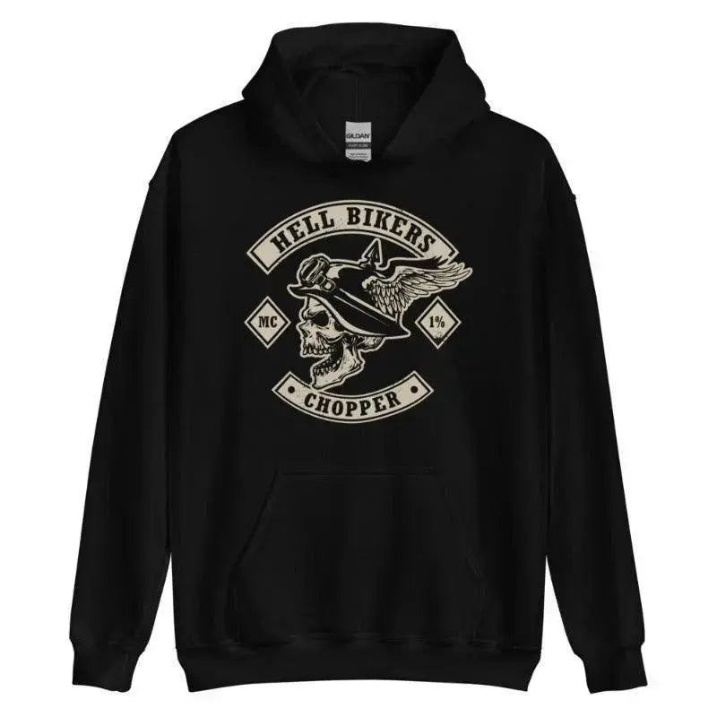 Motociklistička majica s kapuljačom Hell Bikers