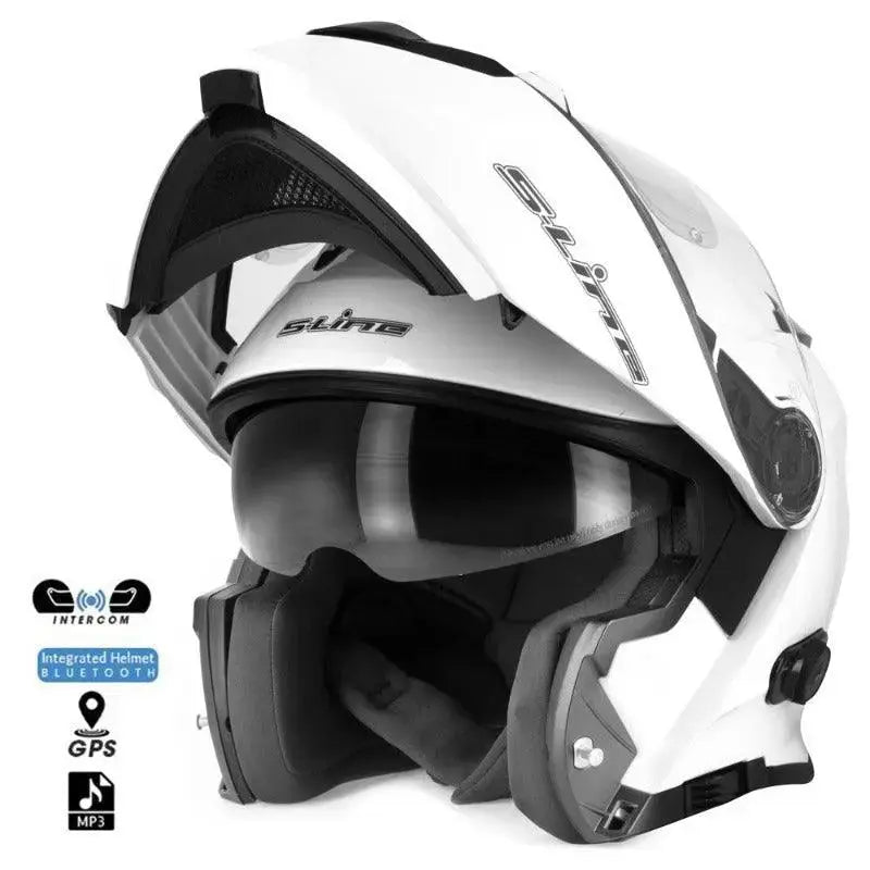 Bluetooth motociklistička kaciga – bijela