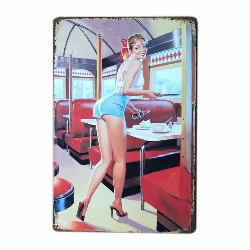 Pin-up metalna ukrasna ploča