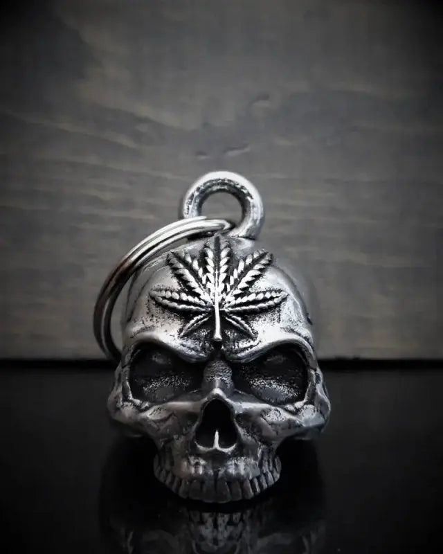 Unikatno Bravo Bells zvono za motocikl “Candy Leaf Skull Bell”