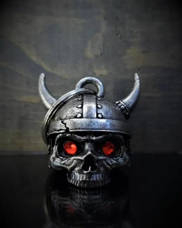 Јedinstveno mototsiklistichko zvono “Viking helmet Skull Diamond Bell”
