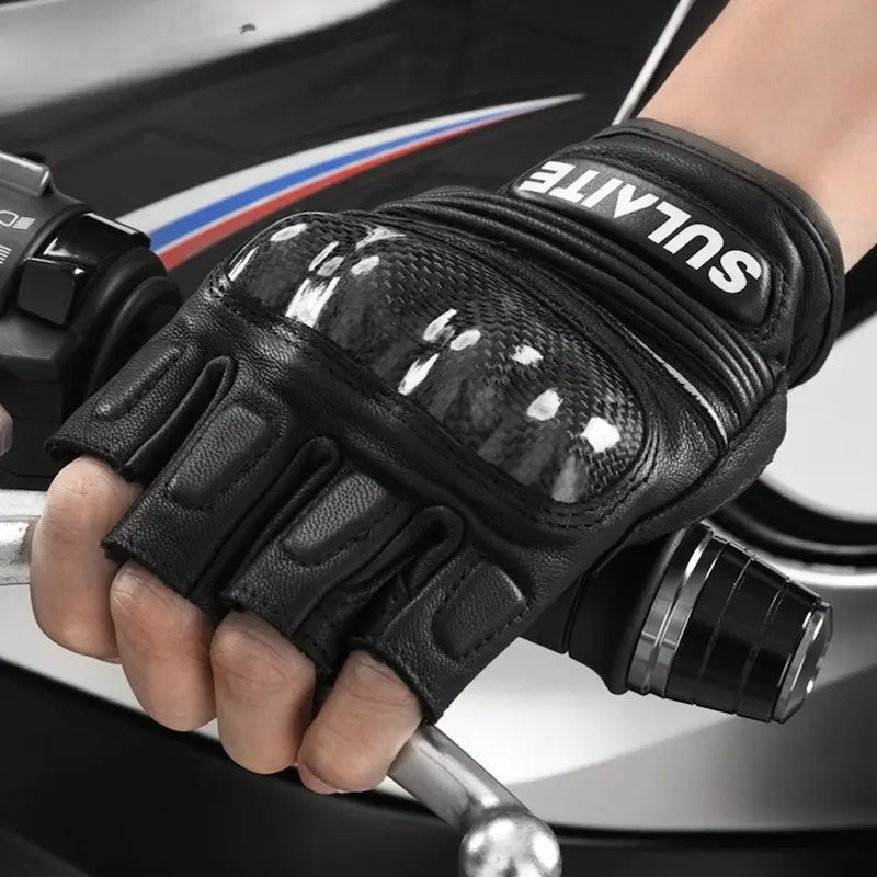 Kožne motociklističke rukavice | 3D karbonska školjka i profesionalni grip