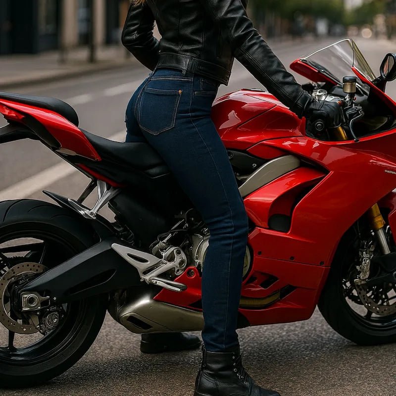 Lina™ odobrene ženske motociklističke traperice - vozite se slobodno, ostanite ženstvene.