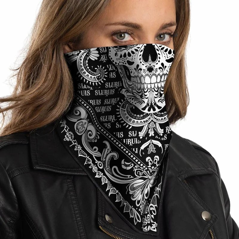 Biker bandana s lubanjom 