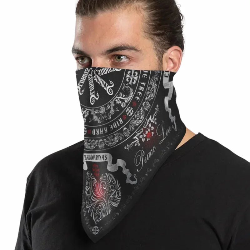 Bandana za motocikl - vozite se slobodno mir i ljubav