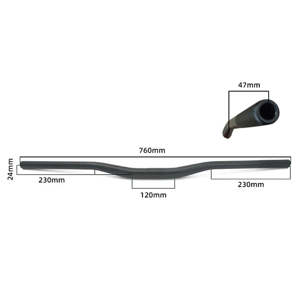 Ravni aluminiјumski upravljach mototsikla od 28 mm - udobnost i kafe trkachki stil