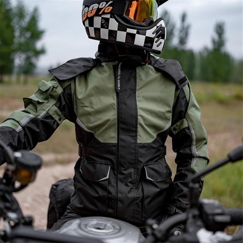 Reflektirajuća motociklistička kišna jakna i komplet hlača