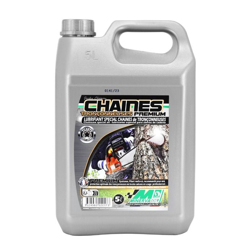 Minerva Premium EXR AD 120 Filante ulje za lanac motorne pile (5L) (100% proizvedeno u Francuskoj)