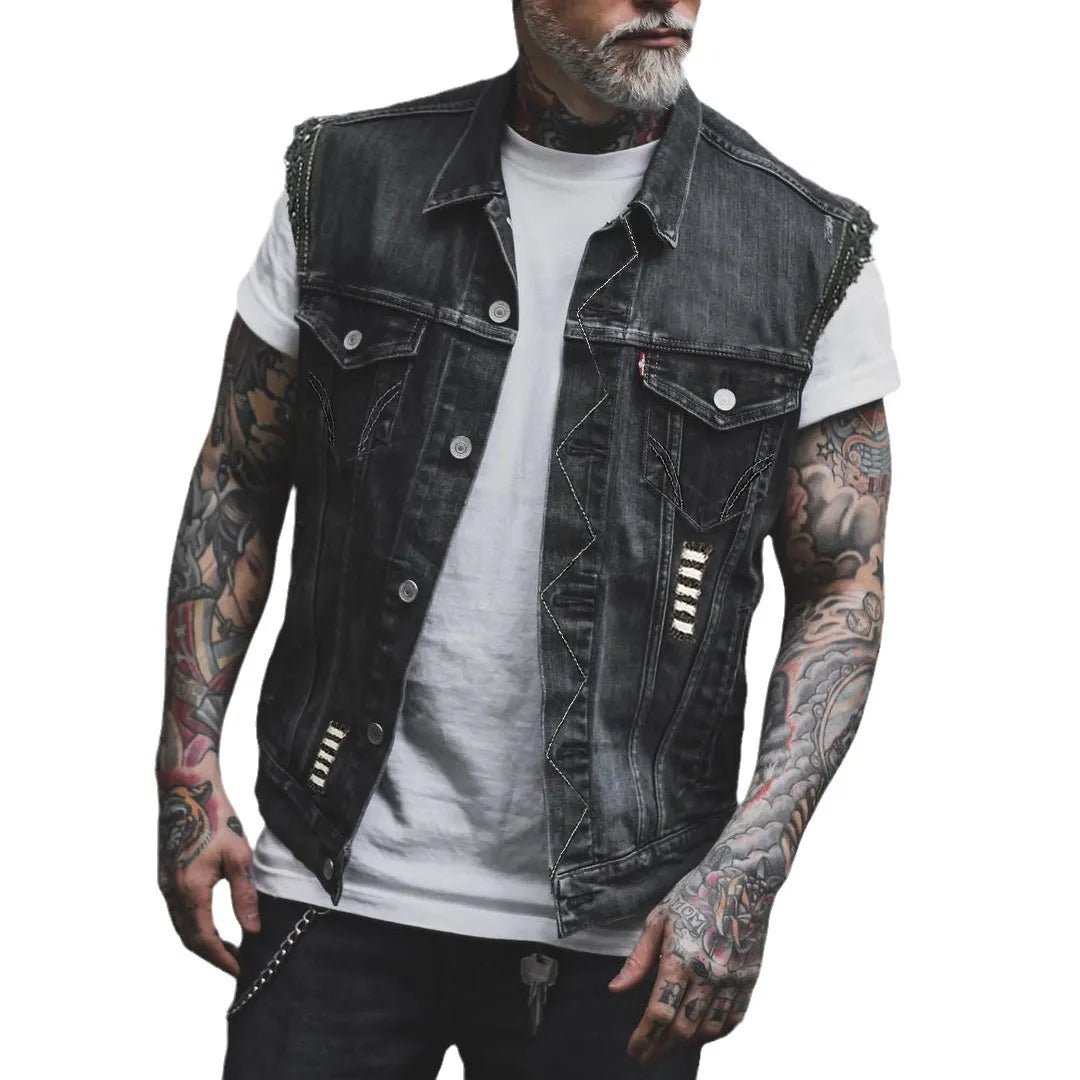 Biker teksas јakna bez rukava | Zakon i red izdanje