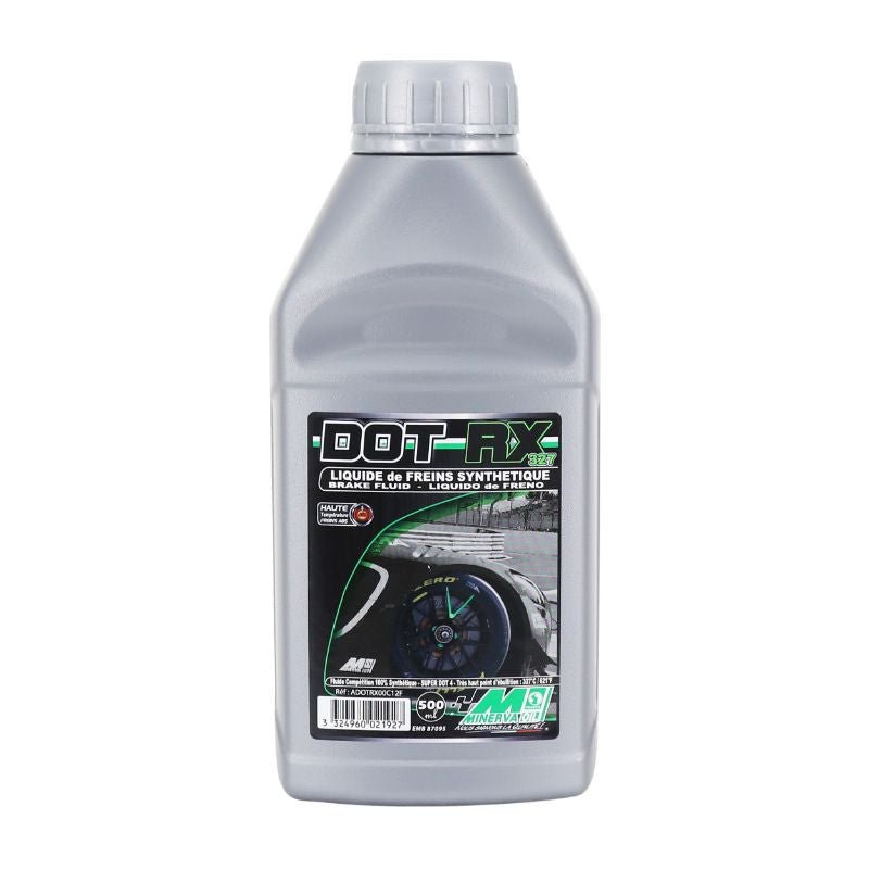 Minerva DOT RKS 327 Ratsing 100% sintetichka technost za kochnitse i kvachilo (pokriva DOT 5.1 i DOT 4 razreda) (500 ml)