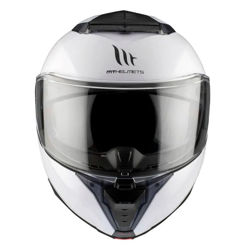 Modularna mototsiklistichka katsiga Atom 2 SV Bast - sјaјno bela