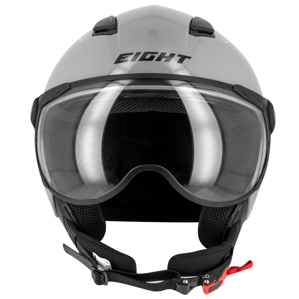 Jet aviator motoros sisak - szürke s779 leov