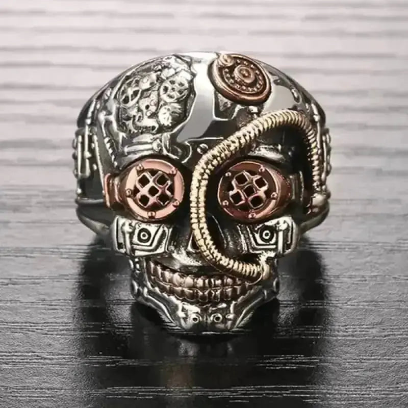 Baјkerski prsten - steampunk ​​(srebro)