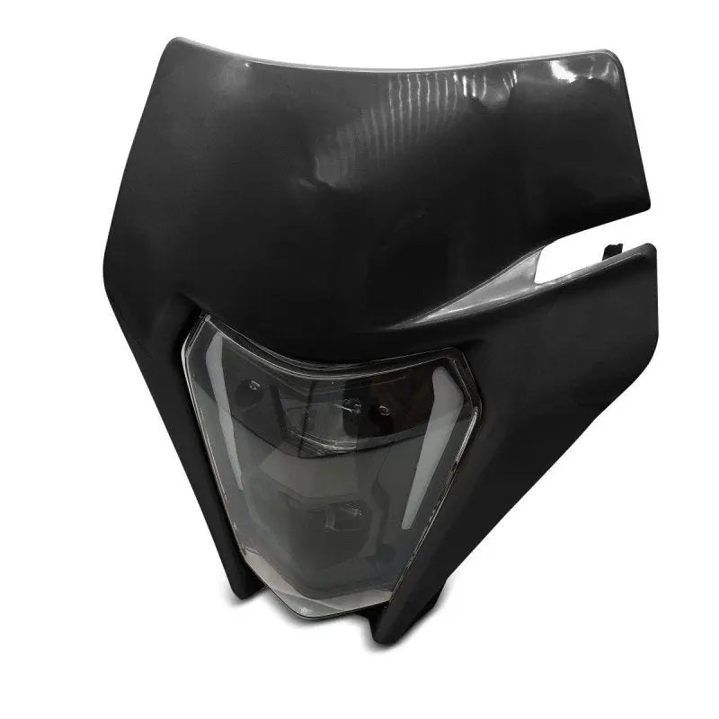 Mototsikl LED reflektor + enduro offroad plocha SV1 DRL tsrna