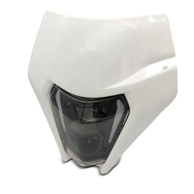 Mototsikl LED reflektor + bela enduro offroad registarska tablitsa