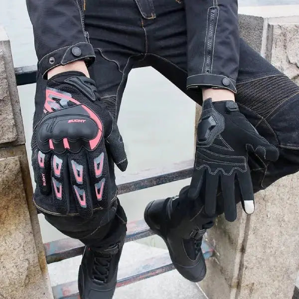 Motocross rukavice - roze