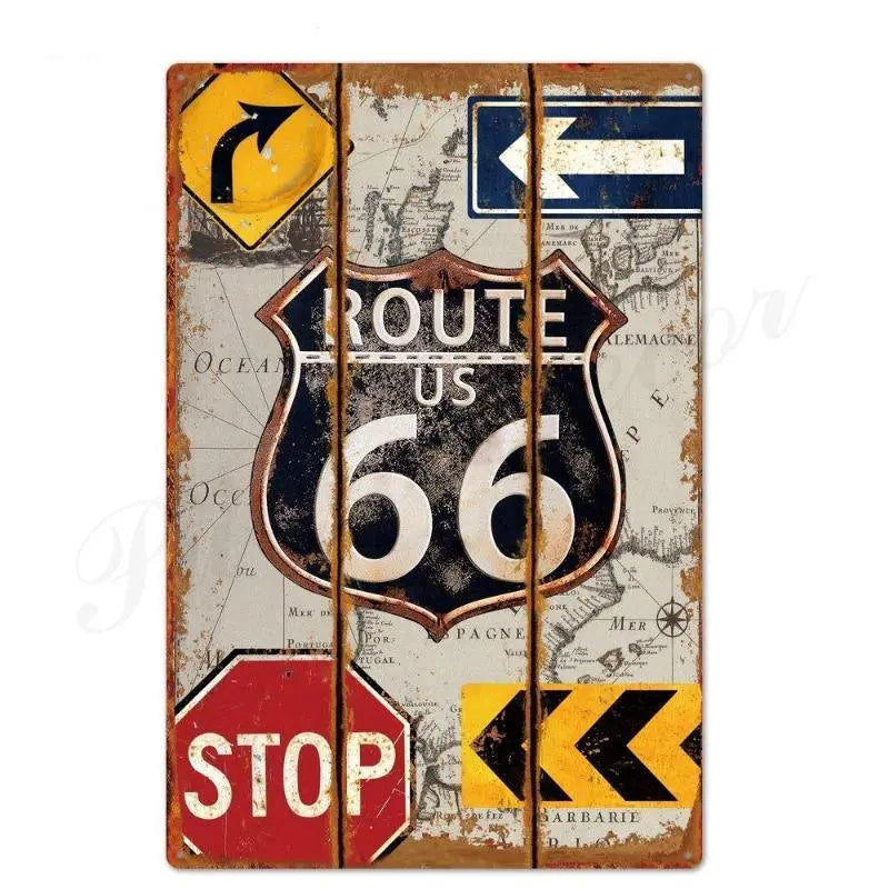 Dekorativna plocha Ameritsan Route 66