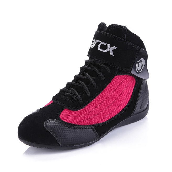 Ženska međusezonska motociklistička obuća | Ride4x™ Flamestep crvena