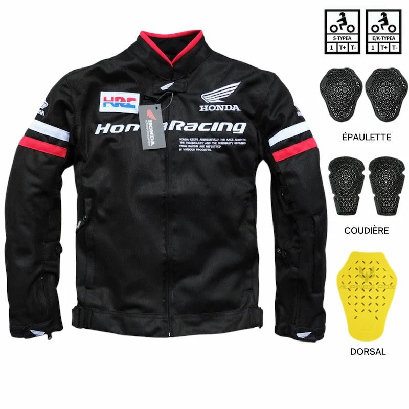 Ljetna motoristička jakna | Honda Racing HRC (crna)