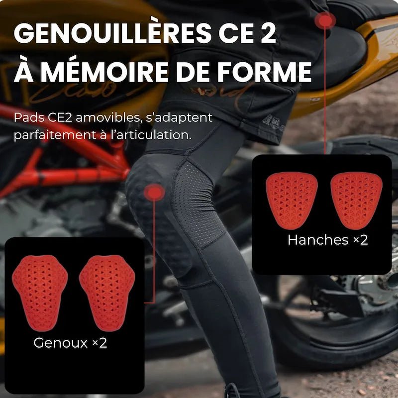 Ljetne motociklističke hlače + kratke hlače CE2 | rider-flex™