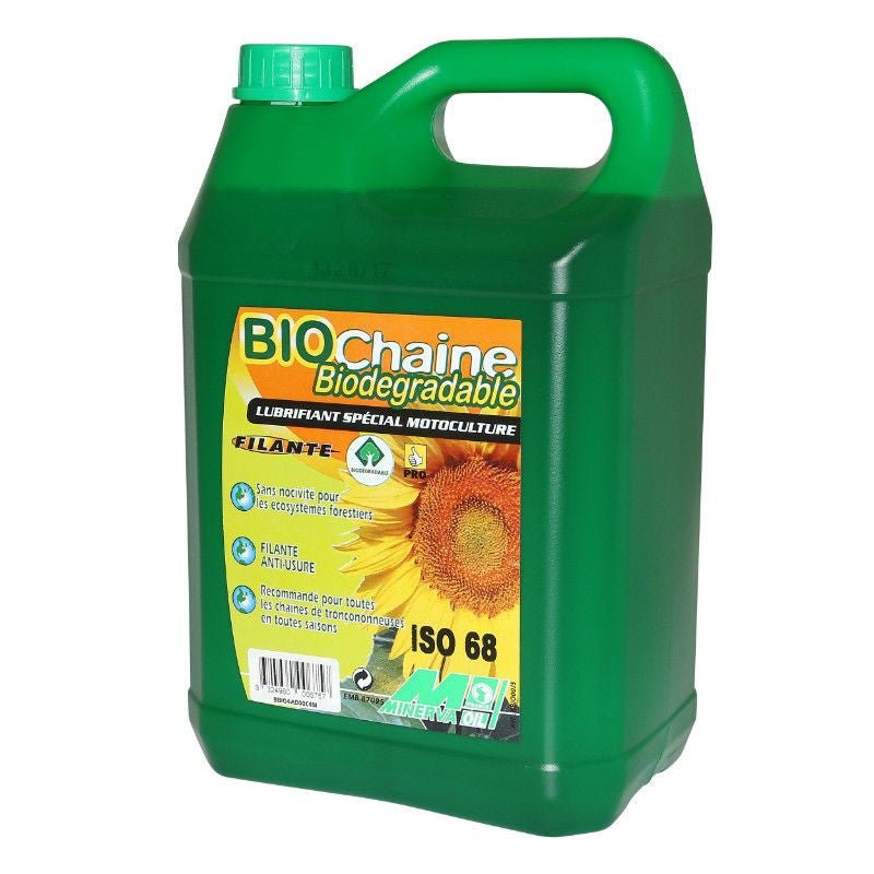 Minerva Bio Chainsaw Chain Oil 68 Special Biorazgradivo (5L) (100% proizvedeno u Francuskoj)
