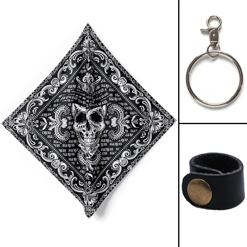 Biker bandana s lubanjom 