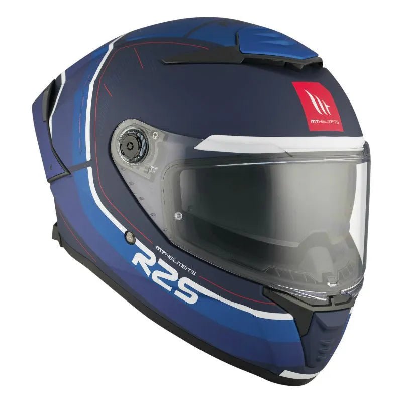 Katsiga za mototsikle/skutere sa punim litsem | mt thunder 4 sv r25 ts7 | mat plava