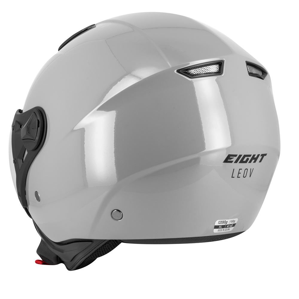 Jet aviator motoros sisak - szürke s779 leov