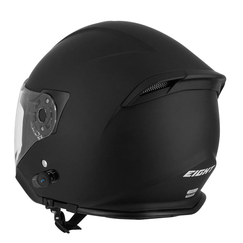 Mototsiklistichka katsiga otvorenog litsa sa integrisanim Bluetooth-om - S770 Tsrna