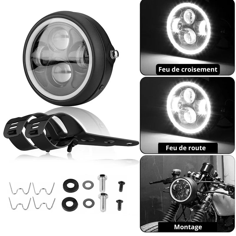 Okrugli LED far za mototsikle - 5,75 incha