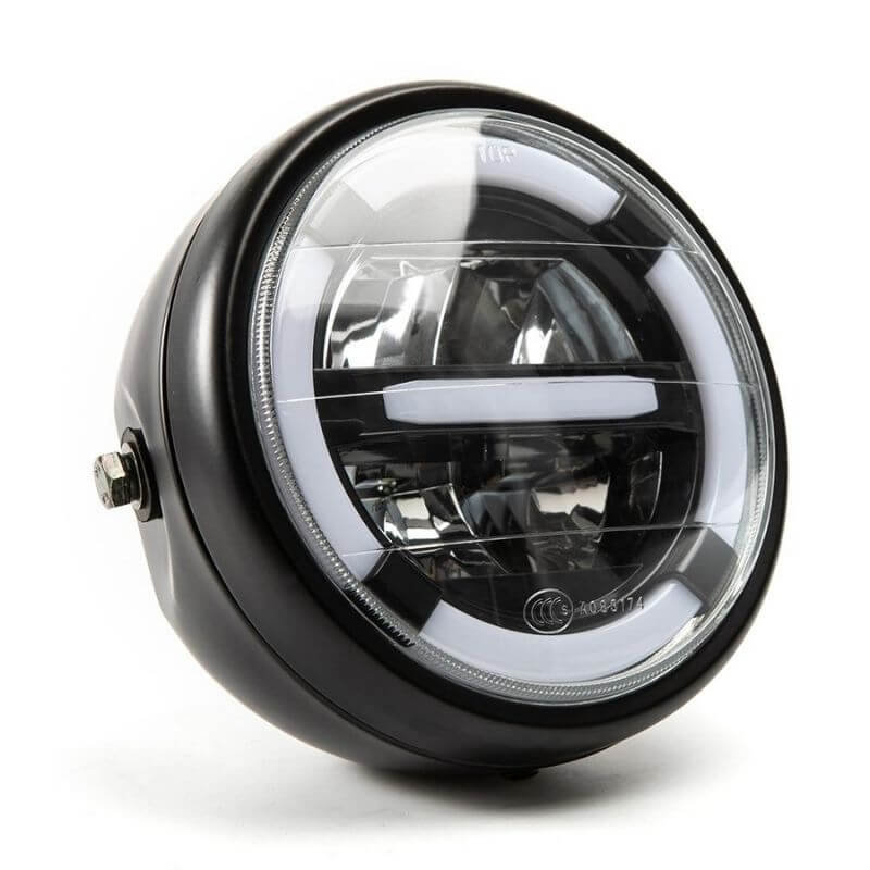 Okruglo LED prednje svjetlo za motocikl - žuto ili bijelo