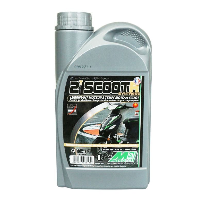 Minerva Scoot R sintetičko 2-taktno motorno ulje (1l) (100% proizvedeno u Francuskoj)