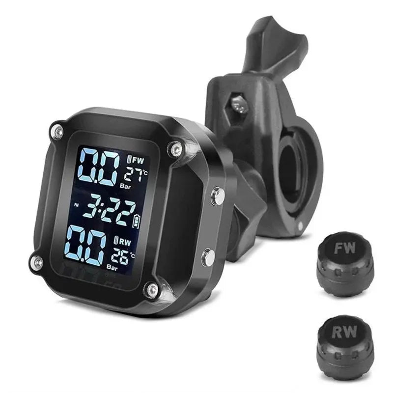 Paket: dodatni LED far za mototsikle + sistem za praћenje pritiska u gumama sa indikatorom temperature