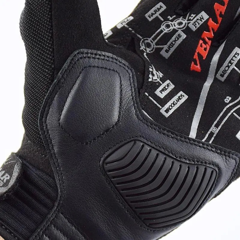 Nyári motoros kesztyű | skullgrind™ piros