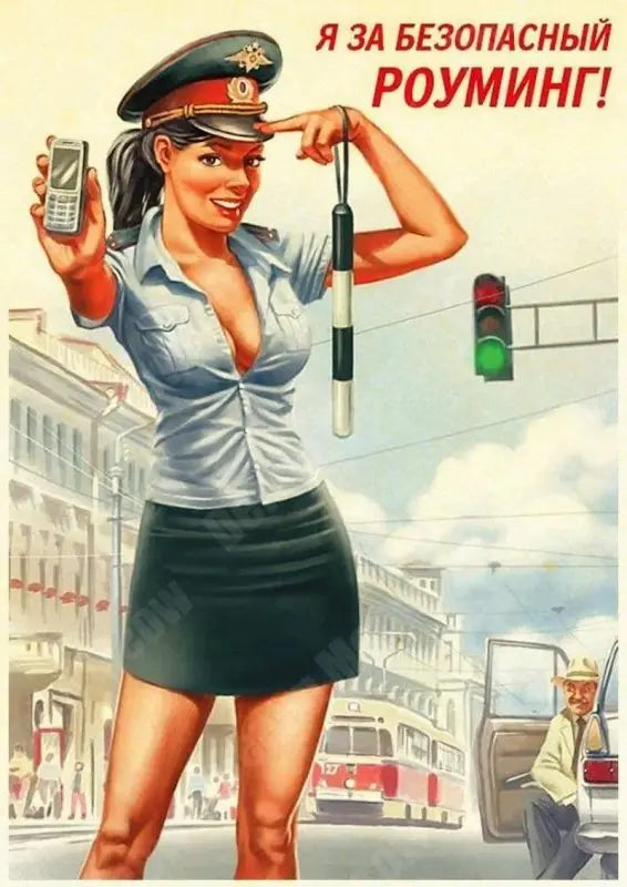 Vintage seksi pin up metalni znak