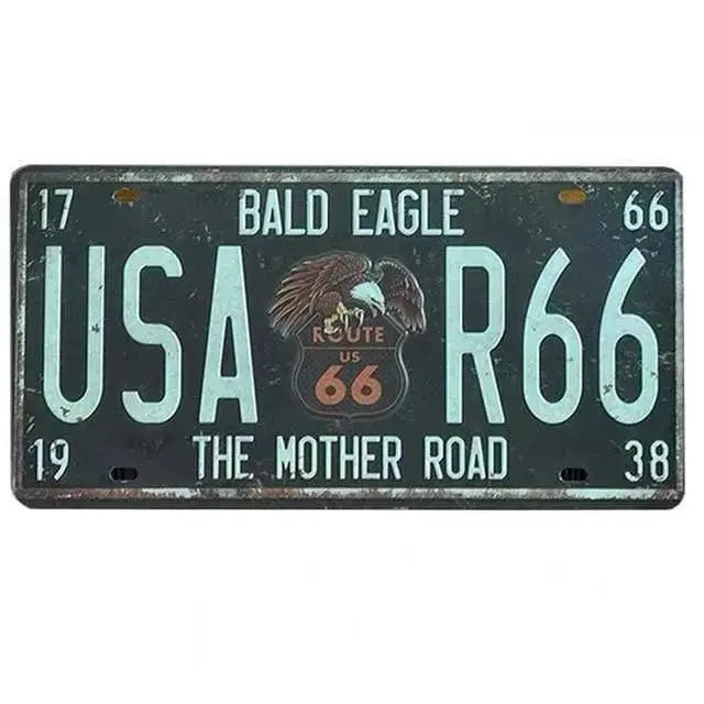 Vintage americhka registarska tablitsa