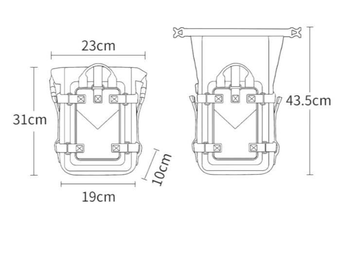 100% vodootporna torba za mototsikle za BMV - 8L | Blink