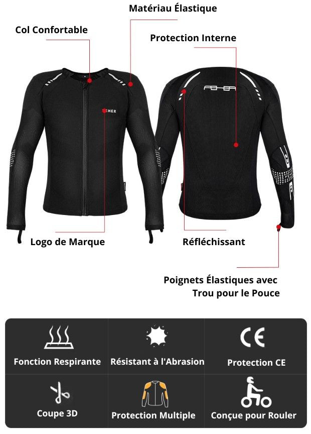Zhenski letnji mototsiklistichki zashtitni prsluk - evoshield™ - Rasprodaјa