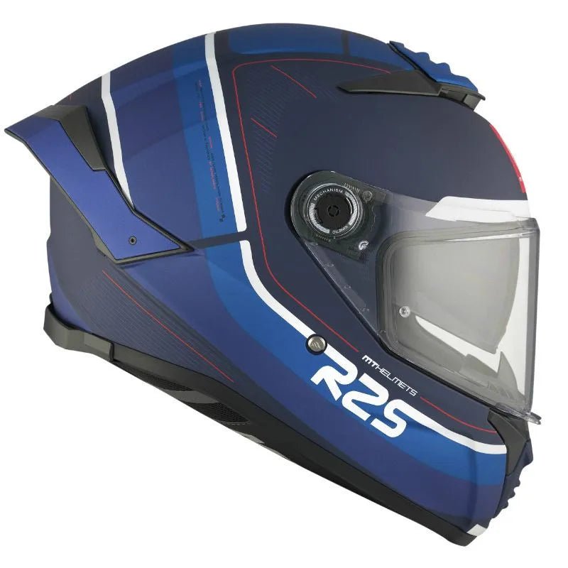 Katsiga za mototsikle/skutere sa punim litsem | mt thunder 4 sv r25 ts7 | mat plava
