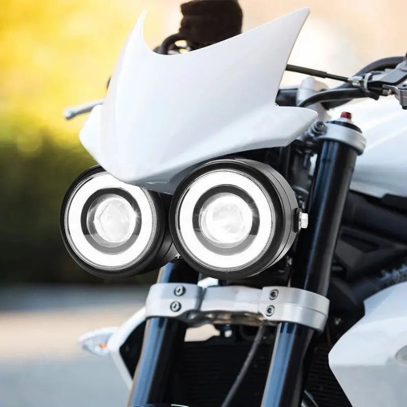 Dvostruko optičko LED prednje svjetlo za motocikl