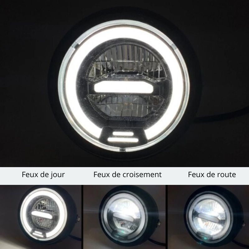 Univerzalno okruglo led svjetlo za motocikl od 6,5 inča,
