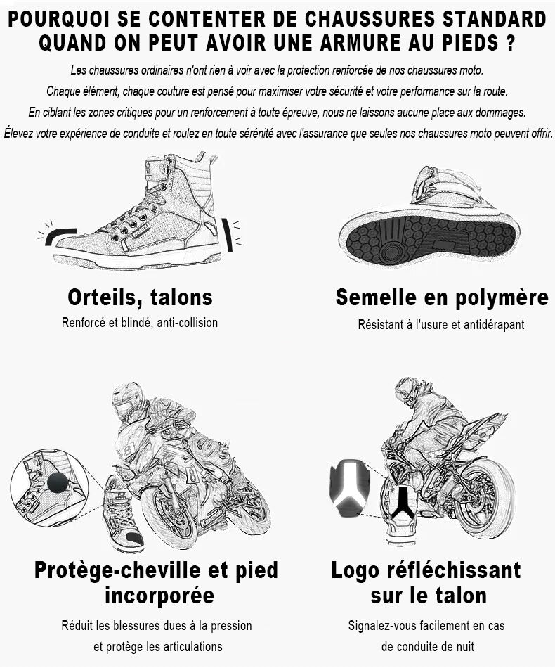 Smeđe mushke mototsiklistichke patike