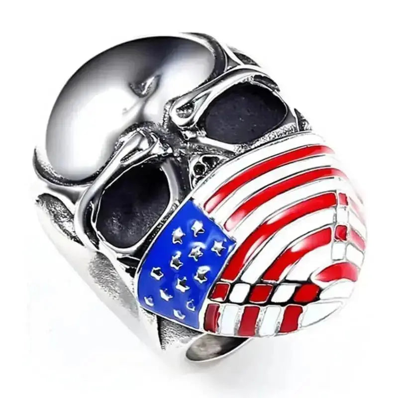 Biker prsten - američka zastava