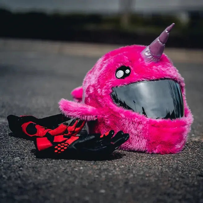 Navlaka za mototsiklistichku katsigu - roze јednorog
