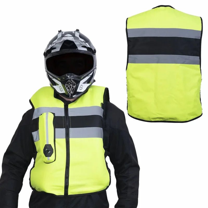 Mototsiklistichka јakna sa vazdushnim јastukom visoke vidljivosti | ts4