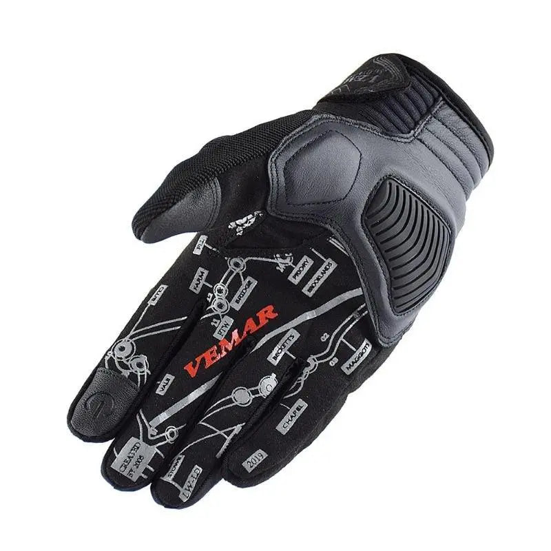 Nyári motoros kesztyű | skullgrind™ piros