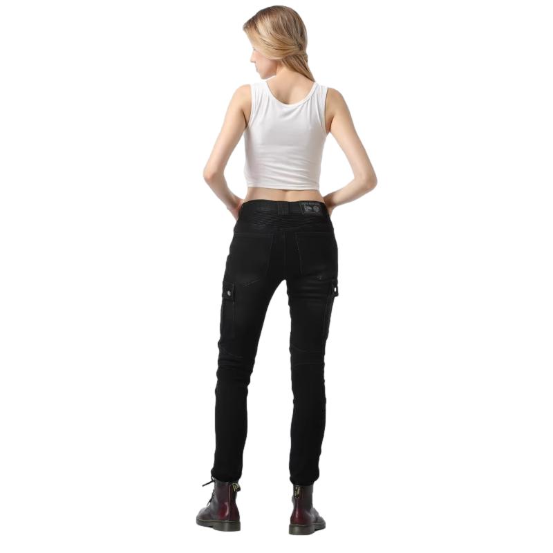 Ženske motociklističke traperice - bella denim™black